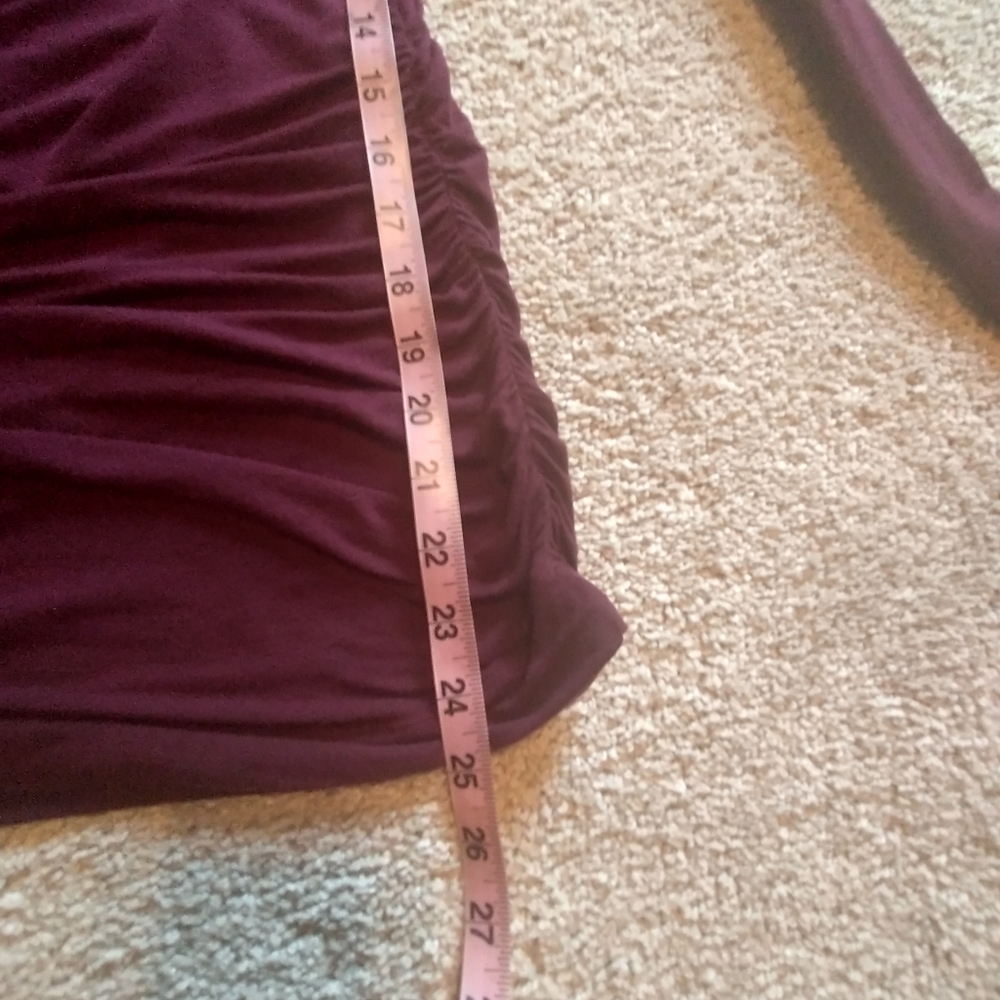 CAbi Raspberry Wrap Top With Ruched Sides - Picture 8 of 9